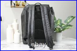 Coach (C1280) Turner Large Black Refined Pebbled Leather Drawstring Backpack Bag
