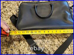 Coach Designer Briefcase Computer Laptop Bag NWOT authentic unisex Leather