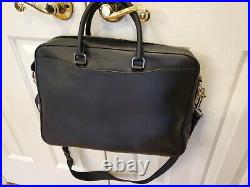 Coach Designer Briefcase Computer Laptop Bag NWOT authentic unisex Leather