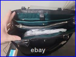 Coach F23268 Black Park Leather Large Carryall Handbag Laptop bag Pre-owned