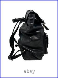 Coach Genuine Leather Bleeker Backpack Laptop Bag Gold Hardware