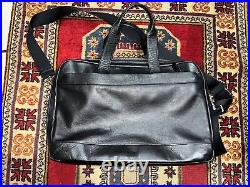 Coach Hamilton Laptop Messenger Briefcase Bag Large Black Leather Shoulder Strap