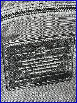 Coach Hamilton Laptop Messenger Briefcase Bag Large Black Leather Shoulder Strap