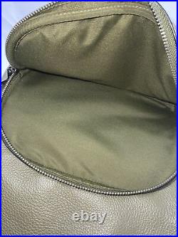 Coach Kelp Green Pebbled Leather Court Large Backpack 5669