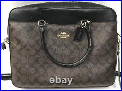 Coach Laptop Bag Business shoulder F39023 Black / Brown