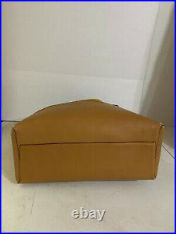 Coach Large Borough Bag Honey Suede Leather Laptop 32295 RARE