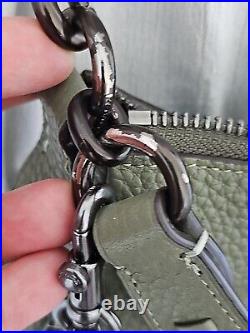 Coach Leather handbag B4RGJ Green medium