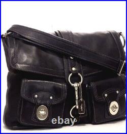 Coach Legacy Brooklyn XL black laptop bag MRSP $595