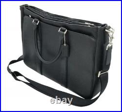 Coach Lexington Black Leather Briefcase/Laptop Bag