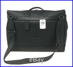 Coach Mens F23204 Hudson Messenger Bag tote satchel laptop In black Leather