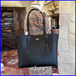 Coach Mollie Large Leather Black Womens tote & wallet options NWT Holiday