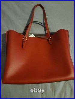 Coach Mollie Leather Tote for Women True Red