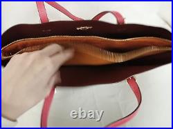 Coach Mollie Signature Large Brown & Pink Tote Bag