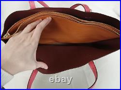 Coach Mollie Signature Large Brown & Pink Tote Bag