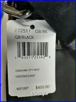 Coach Nwt $450 Graham Soft Messenger Bag Black Leather Laptop