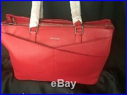 Cole Haan American Airlines Women's Leather Business Brief Tote Laptop Bag NEW