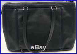Cole Haan American Airlines Womens Black Leather Business Brief Tote Laptop Bag