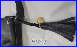 Cole Haan Black Genuine Leather Large / XL Shoulder Bag Laptop MRP 348.00