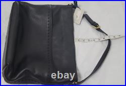 Cole Haan Black Genuine Leather Large / XL Shoulder Bag Laptop MRP 348.00