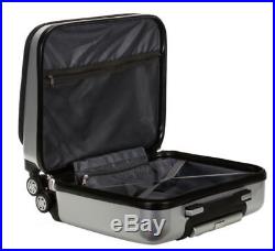 Computer Case Women Men Rolling Silver Laptop Bag Carry On Spinner Luggage Wheel