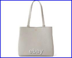 Dagne Dover Allyn Tote Medium Bone Leather Laptop Purse Bag with Wallet