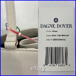 Dagne Dover Allyn Tote Medium Bone Leather Laptop Purse Bag with Wallet