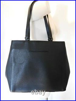 Dagne Dover Large Allyn Leather Tote Laptop Bag Black Rare Sold Out Bnwot $345