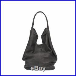 Distressed Leather black women Laptop zipper travel Messenger Shoulder Tote bag