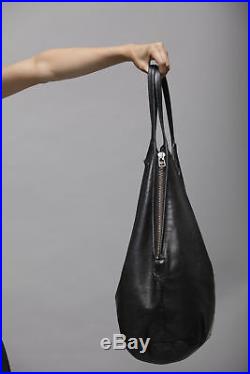Distressed Leather black women Laptop zipper travel Messenger Shoulder Tote bag