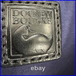 Dooney and Bourke Florentine Hunter Messenger Bag Black Leather Crossbody Laptop