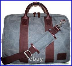 Doughnut Japan Denim Leather Laptop/Tablet Crossbody Messenger Backpack Bag