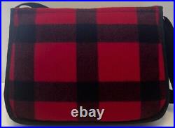Duluth Pack Red & Black Wool Plaid 15 Book/Laptop/Messenger Bag NWT