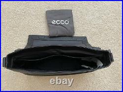ECCO Mads Messenger Laptop Bag Case Cow Topgrain Leather Black