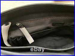 ECCO Mads Messenger Laptop Bag Case Cow Topgrain Leather Black