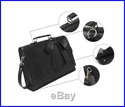 ECOSUSI Ladies Faux Leather Briefcase Shoulder Laptop Messenger Bags Satchel