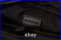 EMPORIO ARMANI Bag Black Leather Double Handle Laptop Messenger Women Borse $400