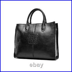 Erivis Genuine Leather bag for women Tote bag Brown Vintage Design Work Formal