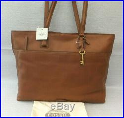 FOSSIL Genuine Ladies Large Leather Julia Tote Laptop Weekend Bag BNWT RRP £279