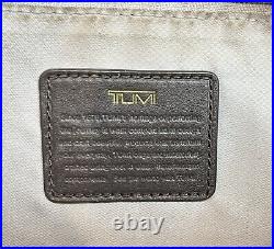 Fabulous Tumi Brown / Dark Taupe Mid-Sized Laptop Backpack Bag