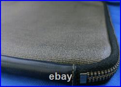 Fendi Portfolio Document Browns Pvc and Leather Trim Laptop Bag 16L x 0.5 x11W