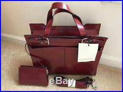 Franklin Covey Red Women's Business/Laptop/Shoulder Tote Bag