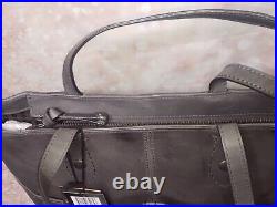 Frye Distressed Leather Melissa Simple Tote Bag Laptop Sleeve Carbon Gray