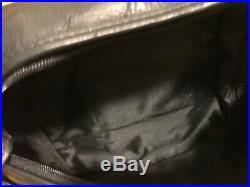 Frye Messenger Bag Black Leather Laptop Crossbody Computer Men Women Xlarge Euc