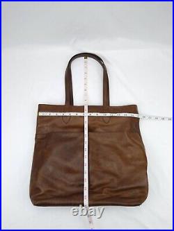 Frye Women's Melissa Simple Tote Bag Dark Brown Leather Laptop Purse