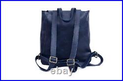 Genuine Cowhide Leather Womens Backpack Handbag Tote Shoulder Laptop Work Bag
