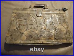 Genuine Frog Toad Skin Men's-Women's Portfolio Attaché Briefcase RARE Vintage