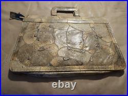 Genuine Frog Toad Skin Men's-Women's Portfolio Attaché Briefcase RARE Vintage