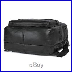 Genuine Leather 15 Laptop Backpack School Travel Bags Book bag for Men Women