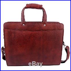 Genuine Leather Womens Laptop Bag Office Briefcase Document Satchel 14 Inch