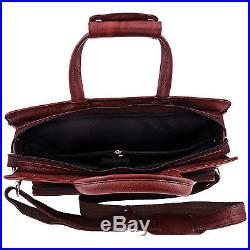 Genuine Leather Womens Laptop Bag Office Briefcase Document Satchel 14 Inch